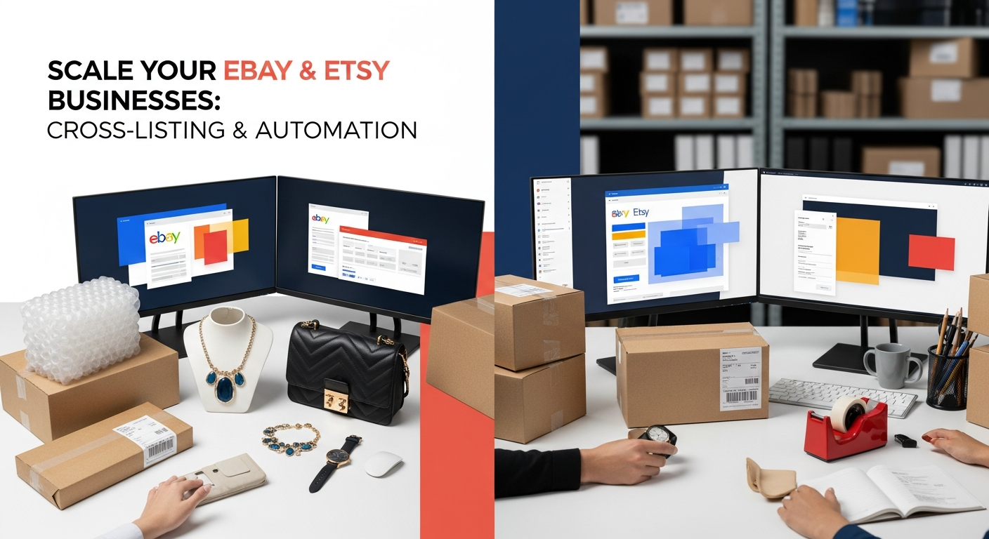 Blog header image for: Scale Your eBay & Etsy Businesses: Cross-Listing & Automation